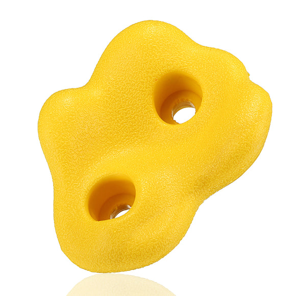 Yellow Climbing Rock Wall Textured Bolt Grab Holds Grip Stones Indoor Outdoor Kid Decorations