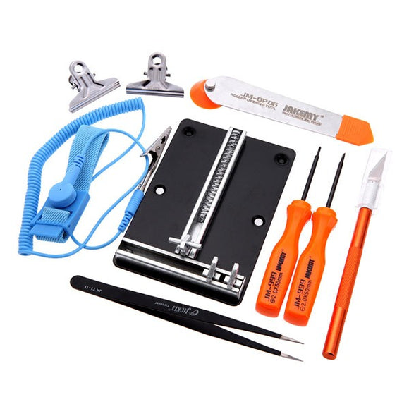 JAKEMY JM-1102 9 in 1 Phone Tools DIY Electronic Repair Set Tools Screwdriver Type Repairing Tool Kit