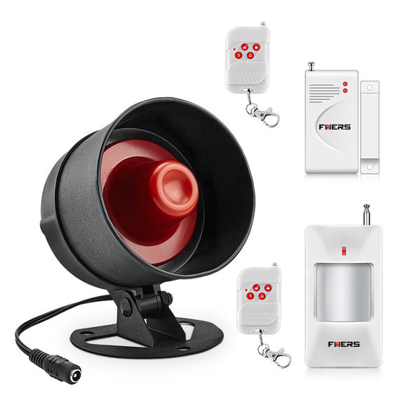 Fuers Alarm Siren Speaker Loudly Sound Alarm System Kits Wireless Home Alarm Siren