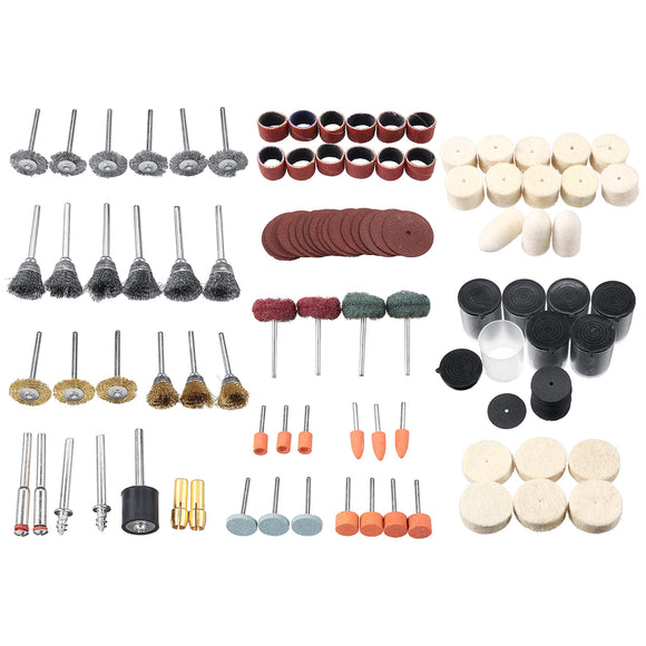 340Pcs Mini Electric Drill Grinder Accessories Rotary Tools Grinding Polishing Kit