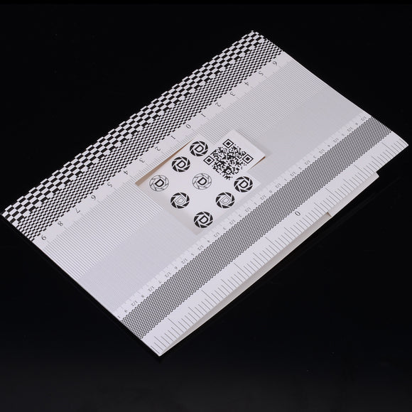 Folding Card Lens Focus Testing Tool Professional Calibration Alignment AF Adjustment Ruler Chart
