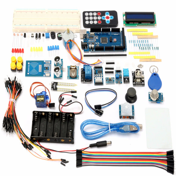 Mega 2560 Starter Learning Kit With 1602 LCD RFID Relay Motor Buzzer For Arduino