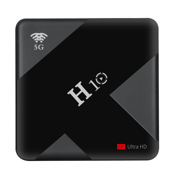 H10 Allwinner H6 4GB RAM 32GB ROM 5G WIFI Android 9.0 4K VP9-10 H.265 TV Box