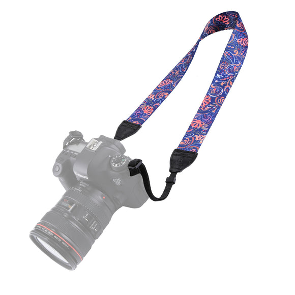 PULUZ PU6008B Retro Ethnic Style Multi-color Series Shoulder Neck Strap for SLR DSLR Cameras