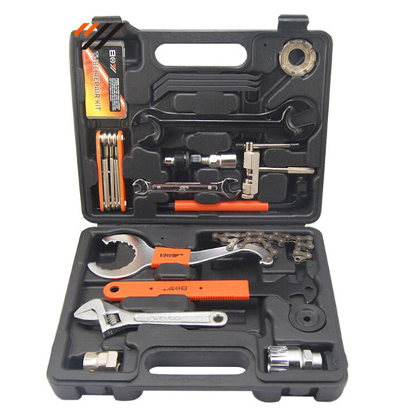 28 in 1 Bike Bicycle Repairing Tool Kit Set Multitools Toolbox Case For Outdoor Cycling Refix