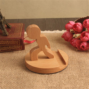 Unique Universal Wooden Sportsman Cell Phone Holder