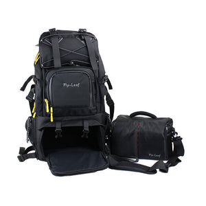 Flying Leaf FL-303D Shockproof Water-resistant Camera Bag Backpack for Canon for Nikon DLSR Camera Tripod Lens Flash