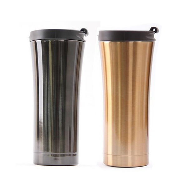 BIKIGHT 450ml Stainless Steel Thermos Bottle Travel Tumble Vacuum Flask Coffee Tea Mug