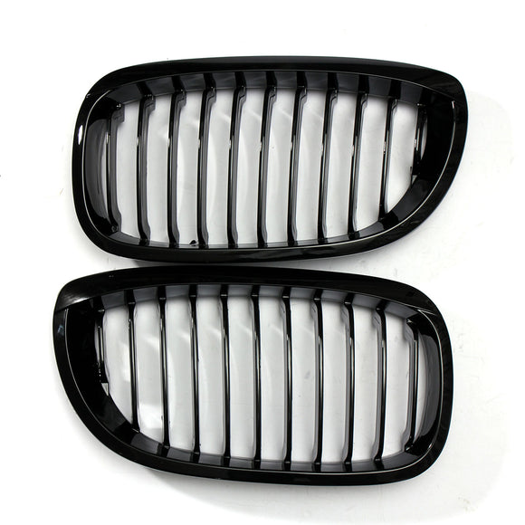 Gloss Black Front Sport Wide Car Grille For BMW E46 3 Series 2Dr 02-06