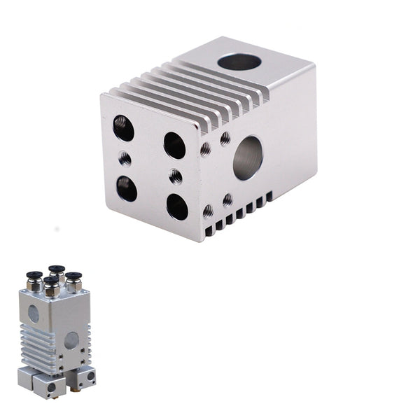 Aluminum Alloy Cross Slide Block 4 Extruder Nozzles for Ultimaker 2