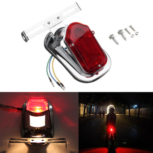 Motorcycle Rear Tail Lights Brake Stop Light Lamp License Plate Bracket For Harley Chopper Cafe Race