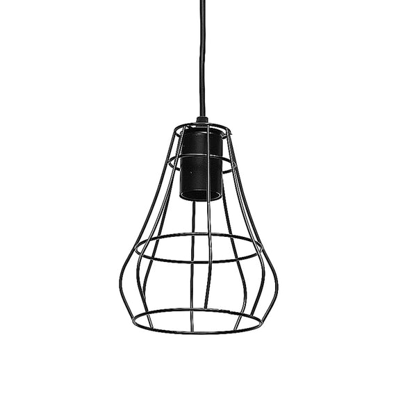 Nordic Style E27 Metal Pendant Cage Light for Bar Coffee Shop Retro Indoor Hanging Lamp Decor