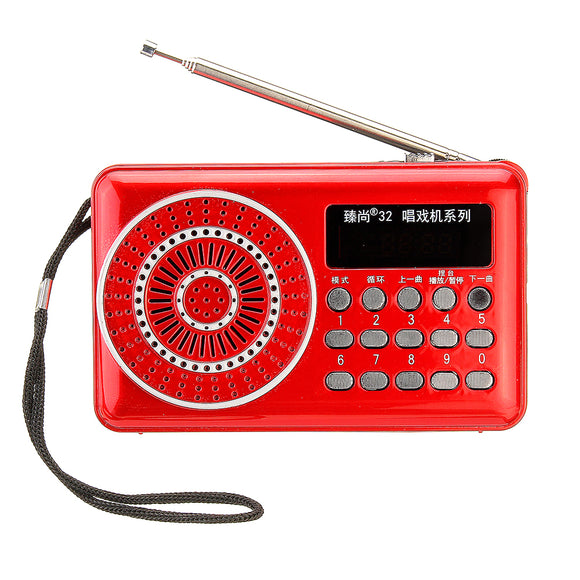 ZS-32 Mini Pocket TF Card Radio USB Digital Multifunctional Speaker Music Player MP3 Player