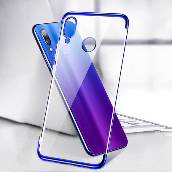 Bakeey Plating Transparent Shockproof Soft TPU Back Cover Protective Case for Xiaomi Redmi 7 / Redmi Y3