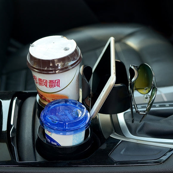 Mufti-function Car Beverage Phone Holder Rotatable Camera Shape Bottle Container
