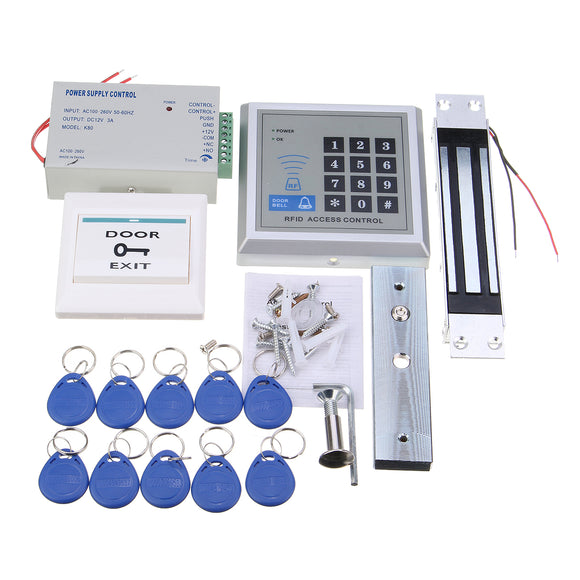 125KHz RFID ID Card Password Access Control System Kit Electric Magnetic Lock