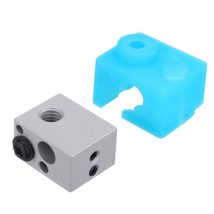 M6 Thread XCR-NV6 v6 Heating Block + Silicone Case for 3D Printer