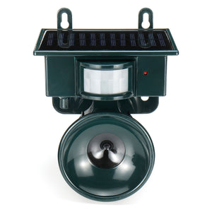 Solar Ultrasonic PIR Sensor Pest Animal Repeller Scarer Deterrent Bird Cat Dog