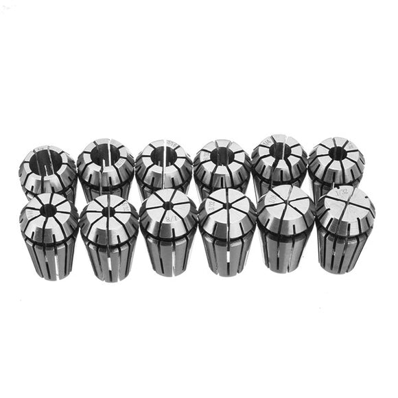 12Pcs 1/32-3/8 Inch ER16 Spring Collet Set for Engraving Machine Milling Tool