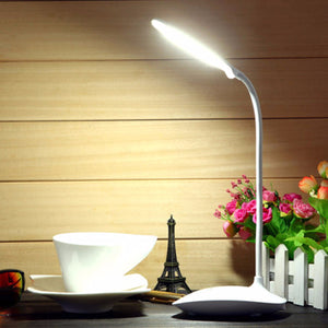 Flexible Rechargeable Dimmable USB LED Night Light Bedside Desktop Reading Table Lamp