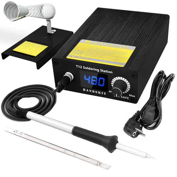 Handskit T12 Soldering Station Infrared Soldering Station Portable BGA Rework Station with Soldering Tips Welding Tools