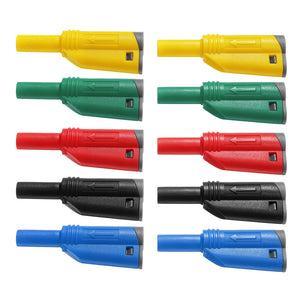 P3005 Multimeter Test Probe Connector Red Black Yellow Green Blue Each 2 for 1 Set