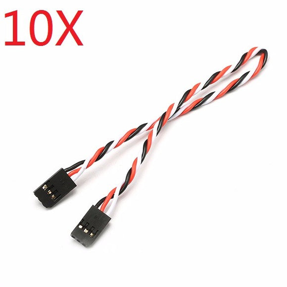 10X 22AWG 60 Core 20cm Male to Male Futaba Plug Servo Extension Wire Cable Twisted Cable