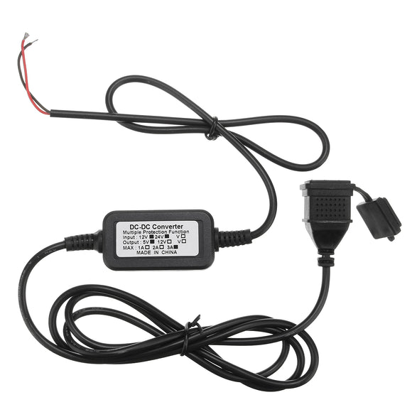 12V Waterproof Dual 5V 3A USB Motorcycle Phone Pad GPS Power Supply Port Charger