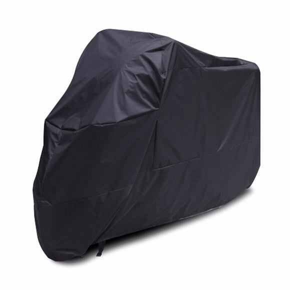 XXXL Black Motorcycle Cover Waterproof 295x110x140cm For 400cc-1000cc Motorcycle