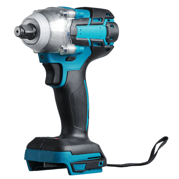 Cordless Brushless Impact Wrench 520N.m Torque 1/2'' Socket Electric Wrench Tool for Makita 18V Battery