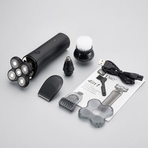 USB Rechargeable 5 Head Floating Men Electric Shaver Beard Hair Trimmer Bald Razor