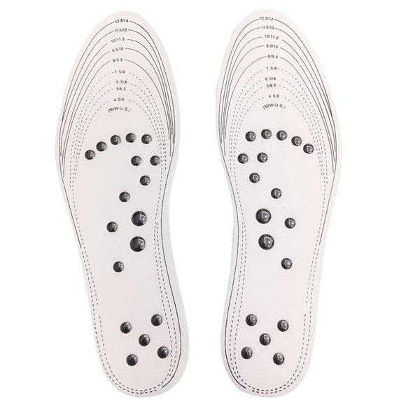 Foot Bottom Acupressure Magnetic Massage Foot Therapy Reflexology Pain Relief Insole Shoe Pad