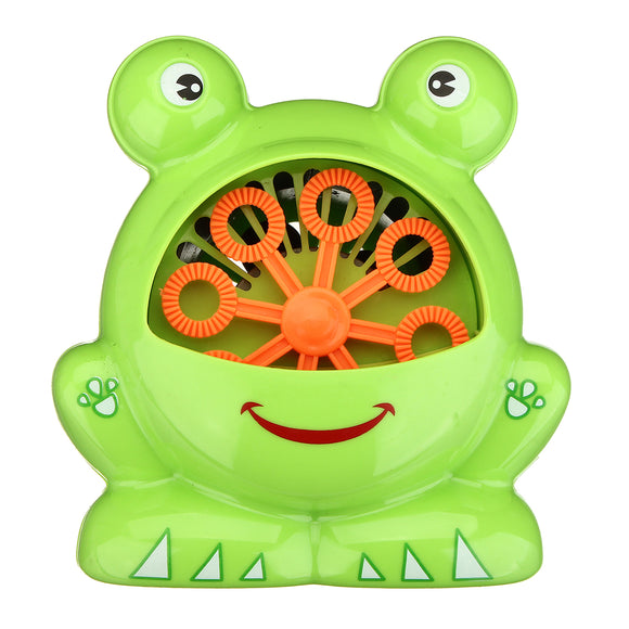 Automatic Bubble Machine Big Frog Bubble Maker Blower Music Bath Toy For Kids