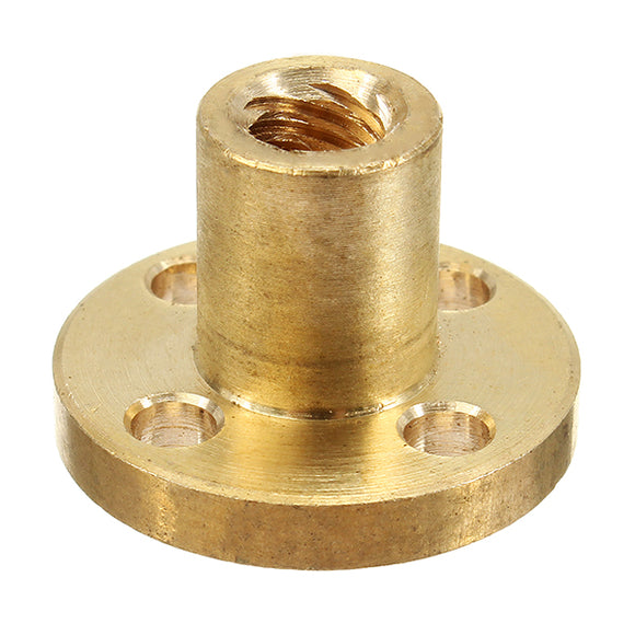 T6 2mm Pitch Copper Screw Nut Brass Nut For Stepper Motor 6mm Thread Lead Screw CNC Parts