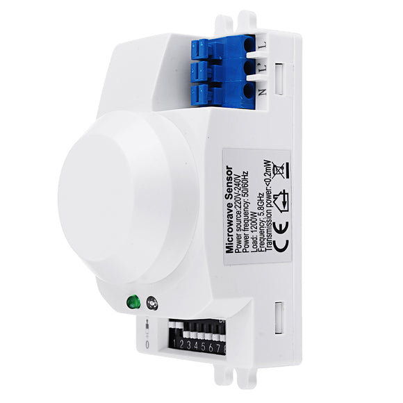 Intelligent Microwave Sensor Switch 220V Radar Sensor Corridor Photoelectric Sensor