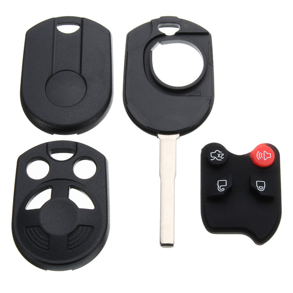 Car 4 Buttons Remote Head Key Case Shell Replacement Uncut HU101 For Ford