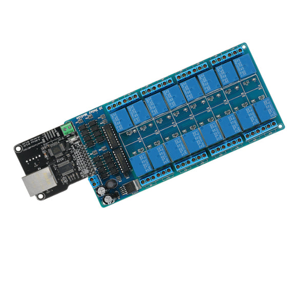 Ethernet Control Module With 16 CHs Relay For Arduino LAN WAN WEB Server RJ45 Android iOS