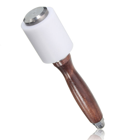 Wooden Handle Nylon Hammer DIY Leather Craft Carving Stamping Tool