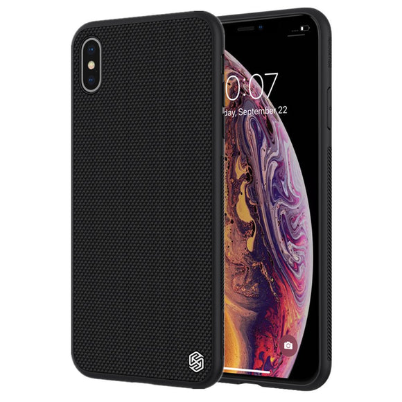 NILLKIN 3D Textured Shockproof Soft TPU + Hard PC Back Cover Protective Case for iPhone XS MAX