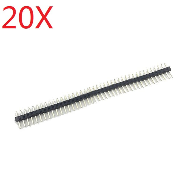 20X 40 Pin Male 2.0mm Spacing Single Row