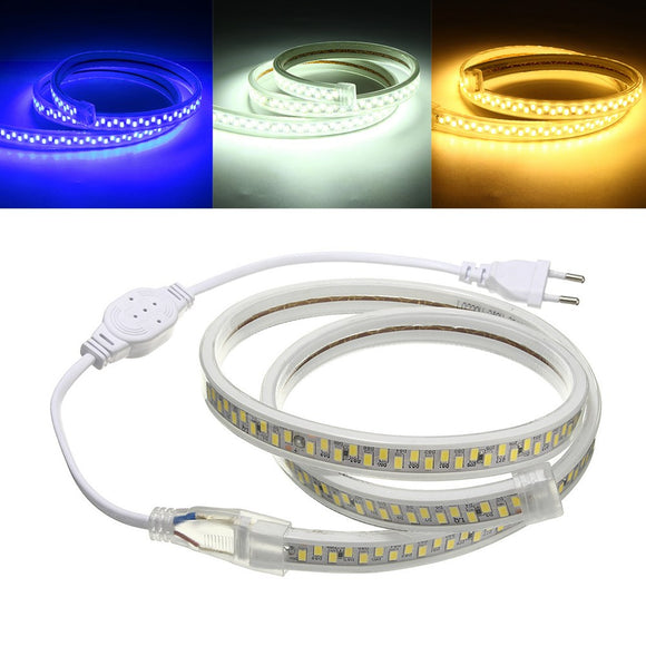 1M Waterproof SMD5730 5630 Flexible LED Strip Tape Rope Light for Home Decoration AC220V
