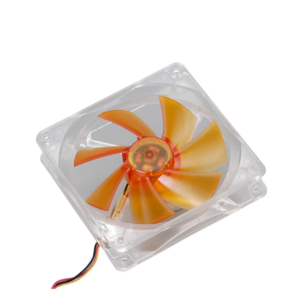 Akasa AK-183-L2B 120 x 120 x 25mm 3Pin Amber Cooling Fans Twin Ball Bearing for PC