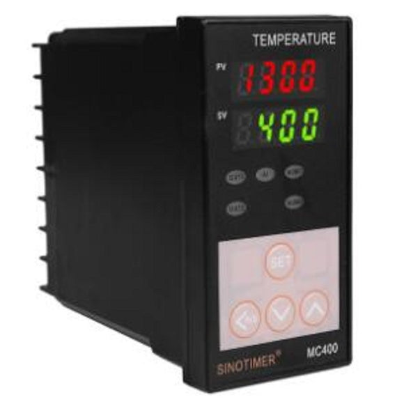 MC400 K Thermocouple PT100 Universal Input Digital PID Temperature Controller Regulator Relay Output for Heating or Cooling with Alarm