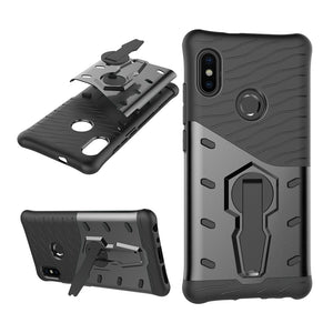 Bakeey Hybrid Shockproof TPU+PC Armor Stand Holder Protective Case For Xiaomi Mi A2 / Xiaomi Mi 6X