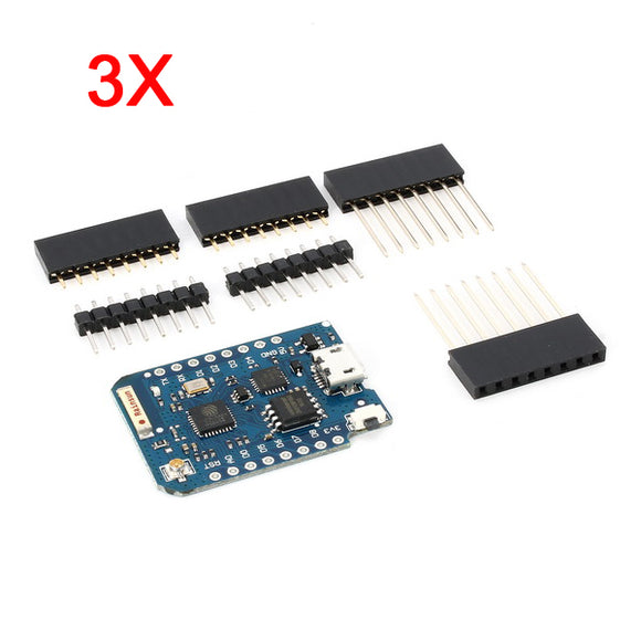 3Pcs Wemos D1 Mini Pro 16M Bytes External Antenna Connector