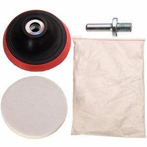 Car Polishing Kit Cerium Oxide Polishing Powder Felt Polishing Wheel Pad Drill Adapter