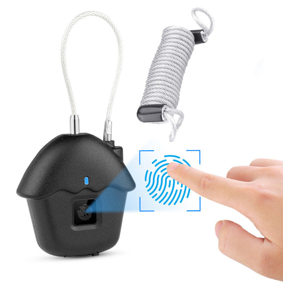 Waterproof Smart USB Charging Anti-Theft Keyless Door Lock Fingerprint Padlock