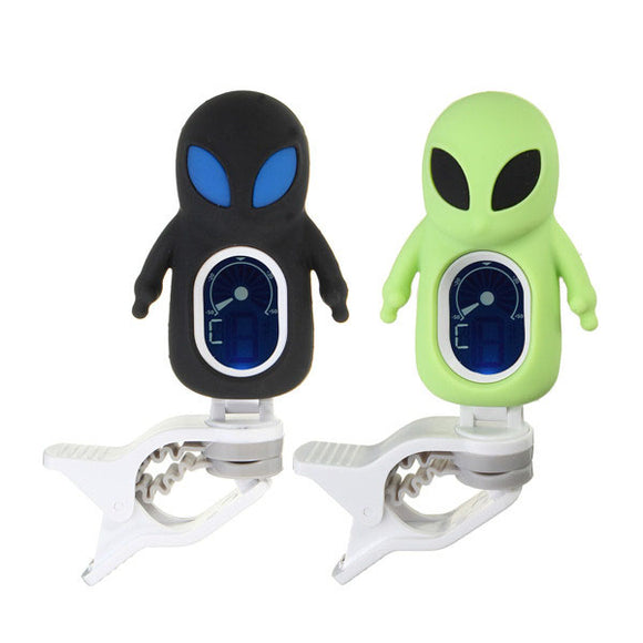 Clip-on Guitar Tuner Alien Style For Electronic Digital Chromatic Bass Violin Ukulele