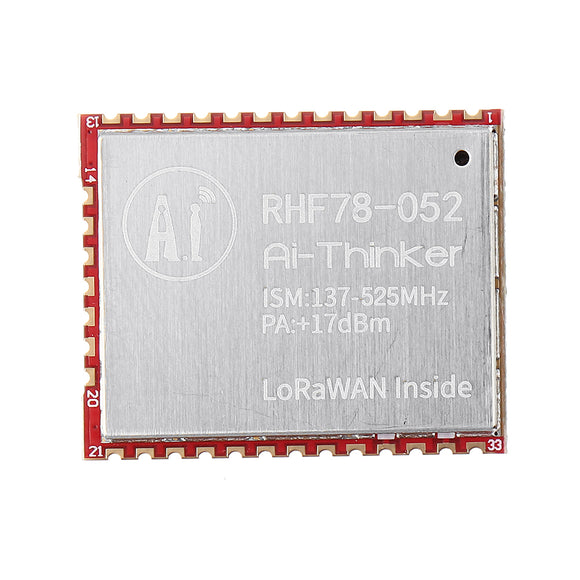 RHF78-052 SX1278 LoRa Module LoRaWAN Node Wireless Module Integrated STM32 Low Power Long Distance 433/470/868/915MHz