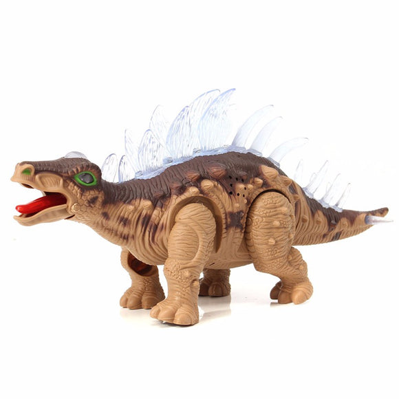 Emulational Stegosaurus Play Set Light Up Sound Walking Dinosaur World Toy